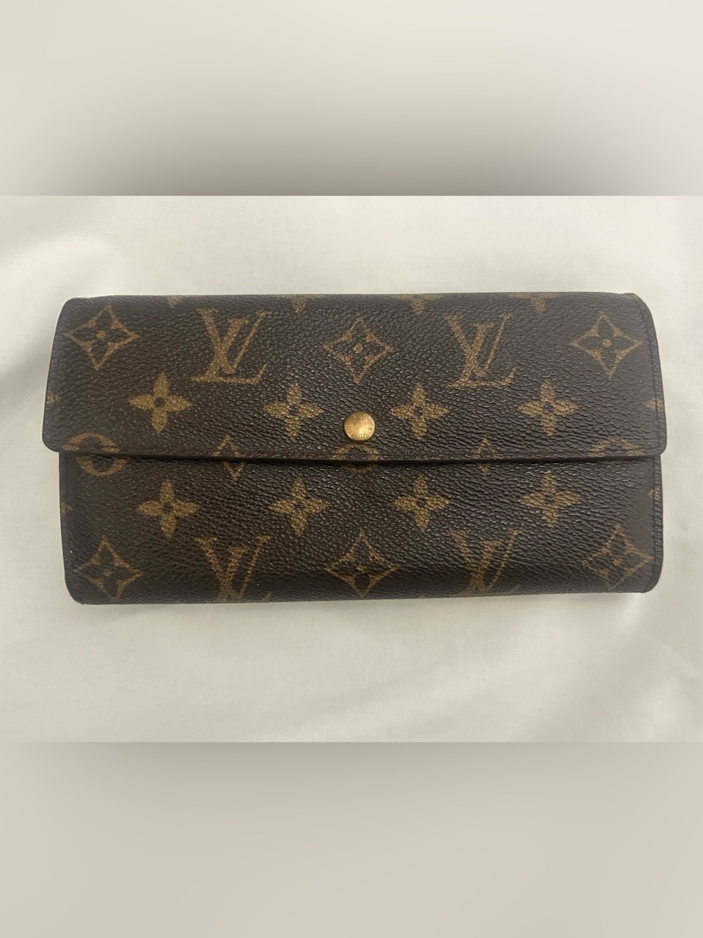 Louis Vuitton Brown Monogram Continental Wallet COA Included